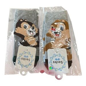 Disney Chip & Dale Ankle Socks – 2 Pair Set